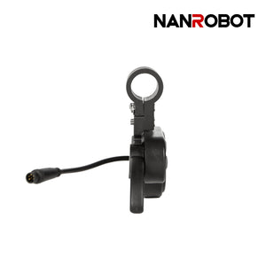 NANROBOT electric scooter display and throttle, old version, showing control panel and handlebar components.