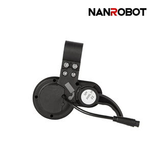 NANROBOT electric scooter display and throttle assembly for old version, showing controls and digital interface on scooter parts