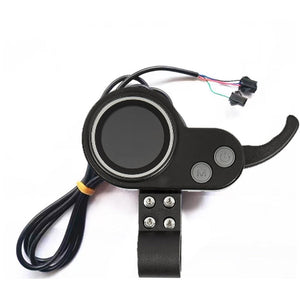 NANROBOT electric scooter display and throttle assembly, old version, showing the throttle grip and control interface.