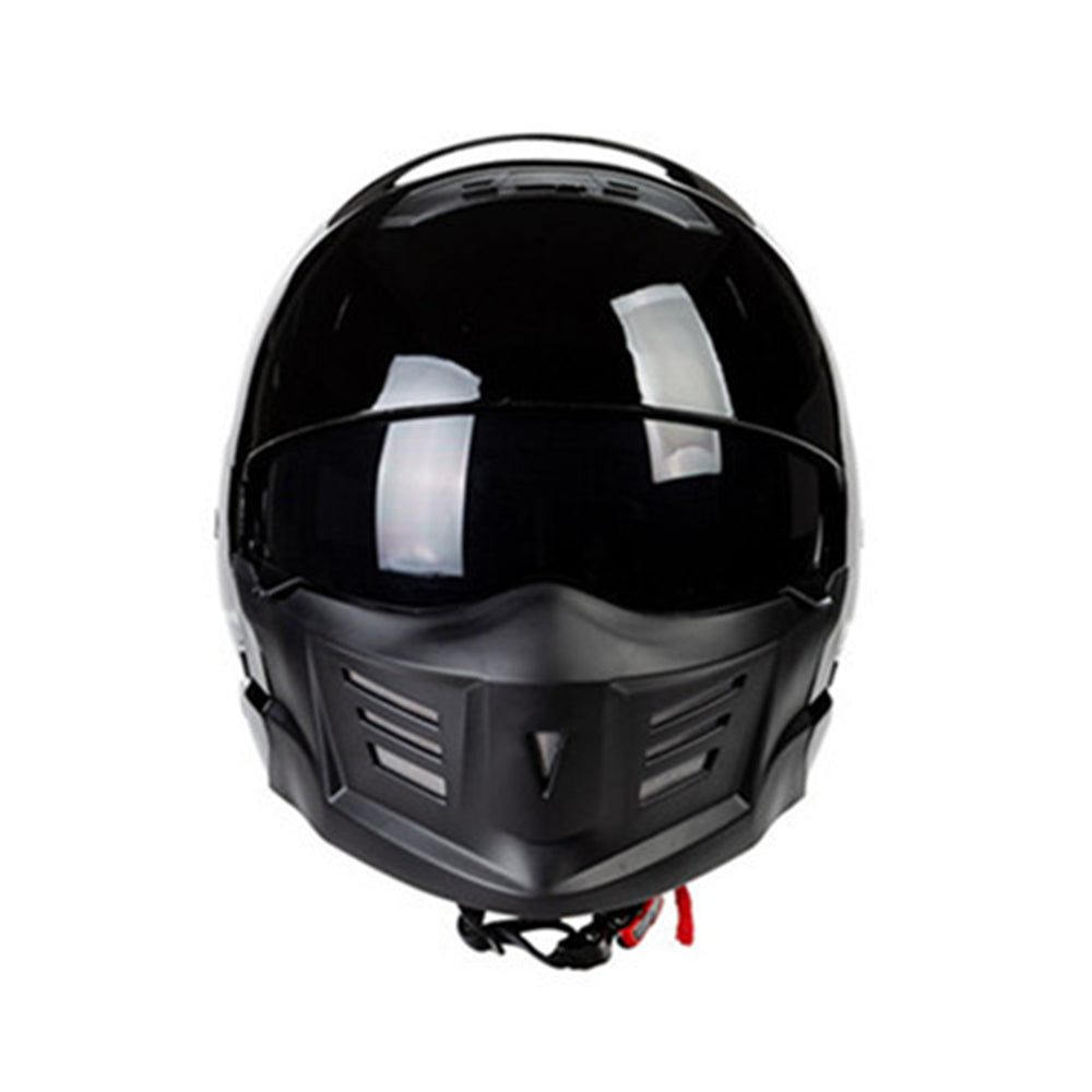NANROBOT helmet, a scooter accessory, shown in black with adjustable straps and ventilation for rider safety and comfort.