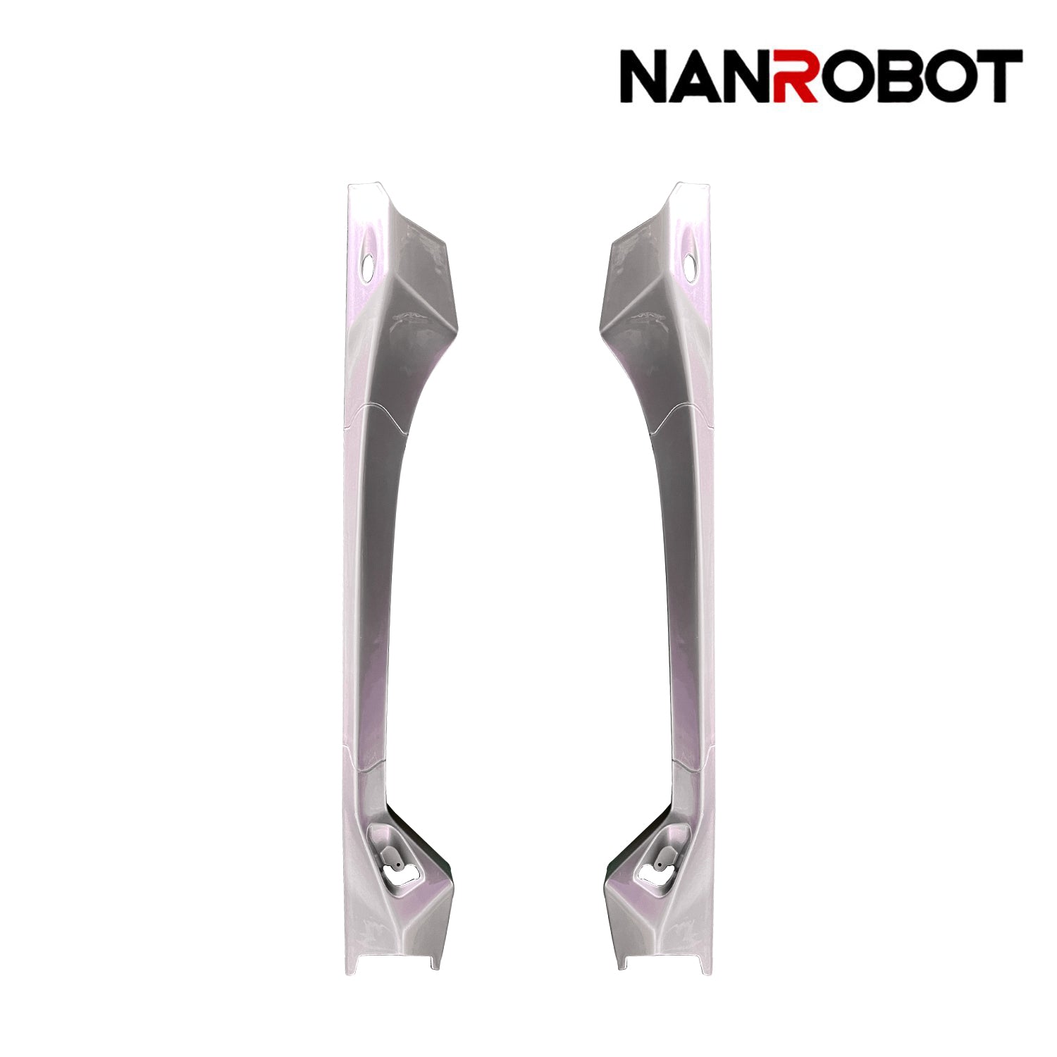 NANROBOT N6 vehicle battery compartment side plastic part showing close-up of the black plastic component for N6 model.