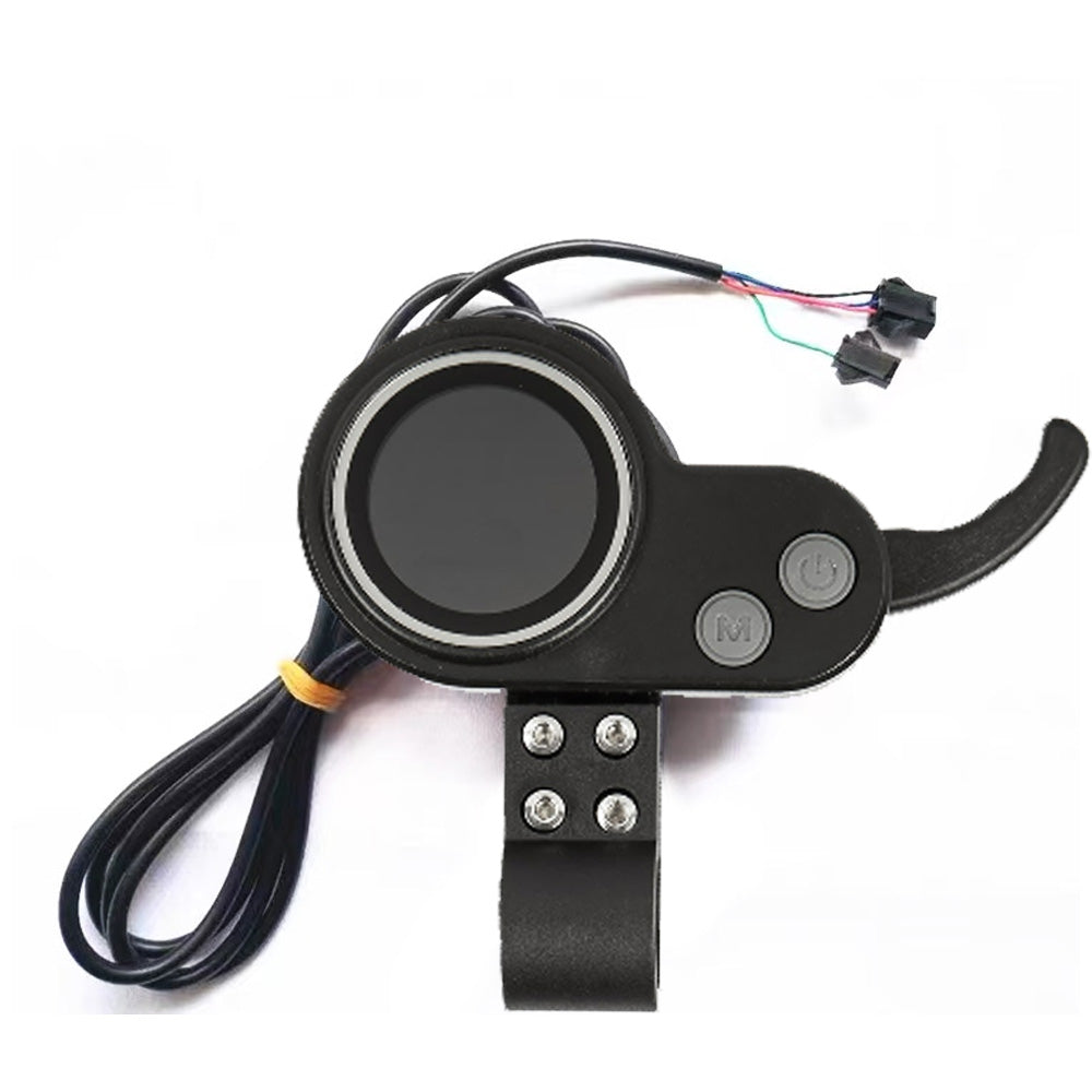 NANROBOT electric scooter display and throttle assembly, old version, showing the throttle grip and control interface.